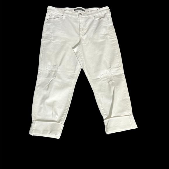 Liverpool Los Angeles, Size 12, White Capris. N28 - Picture 11 of 13